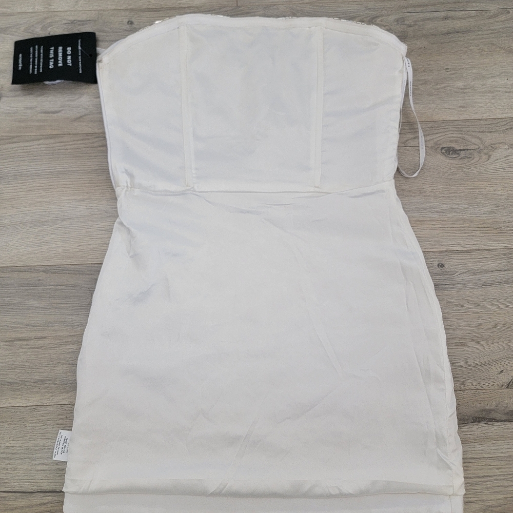 Retrofete Silver Mini Dress - Picture 11 of 13